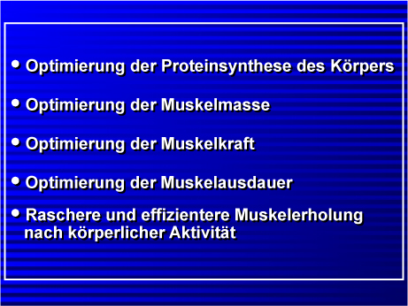 Optimize body protein syntheis, muscle mass, strength and endurance. Recover faster.